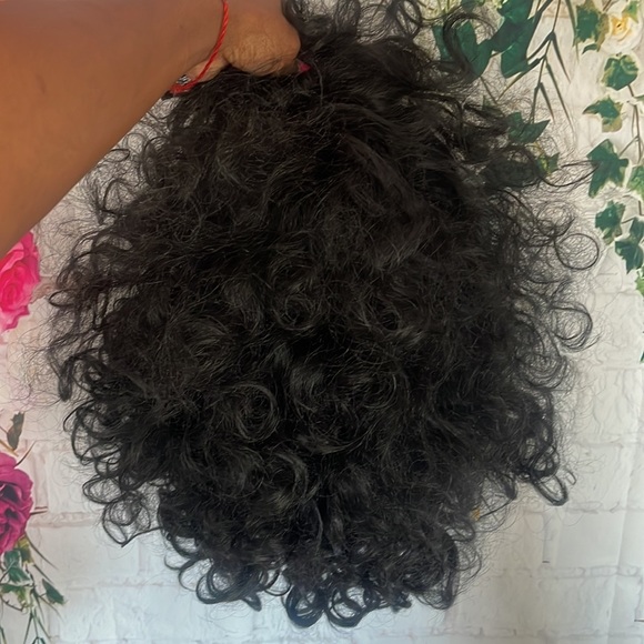 ✨ BLACK SOFT AFRO CURLY  CURLS FULL CAP WIG *NEW* - Picture 8 of 12